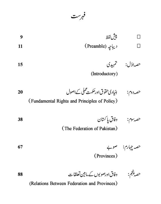 Glossary Constitution Of Pakistan Dr. Khuram Shahzad آئین پاکستان کی فرہنگ
